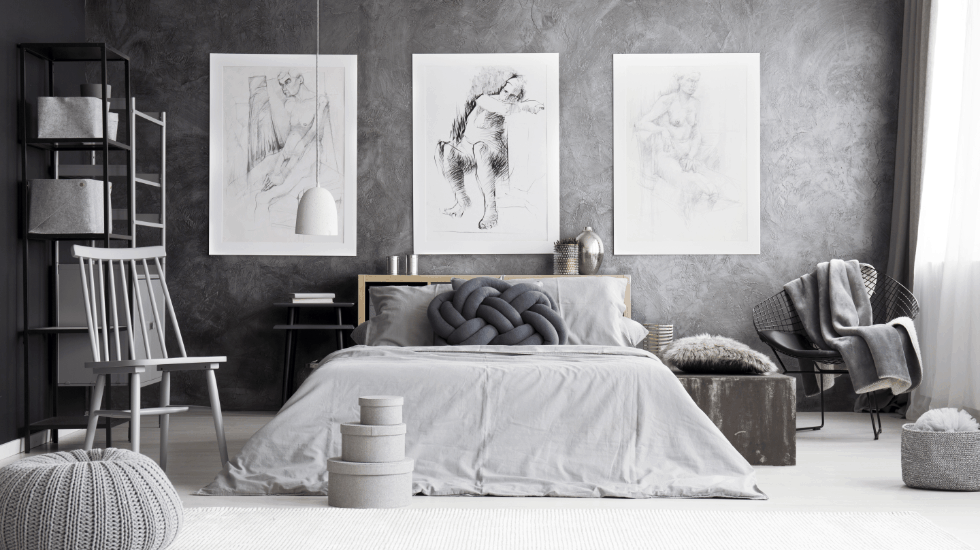 Blickfang im Schlafzimmer: Die farbige fugenlose Variante | Malerbetrieb Ingo Häusler Heilbronn